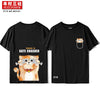 Kimura San Society original hand-painted giant sweet CP cute print lovers T shirt students summer cotton short sleeves