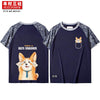 Kimura San Society original hand-painted giant sweet CP cute print lovers T shirt students summer cotton short sleeves