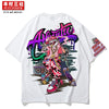 Kimura Sanshe's new tidal brand short-sleeved rabbit printing five-minute sleeve loose shoulder T sleeve students wear tide