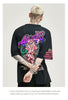 Kimura Sanshe's new tidal brand short-sleeved rabbit printing five-minute sleeve loose shoulder T sleeve students wear tide