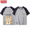 Kimura San Society original hand-painted giant sweet CP cute print lovers T shirt students summer cotton short sleeves