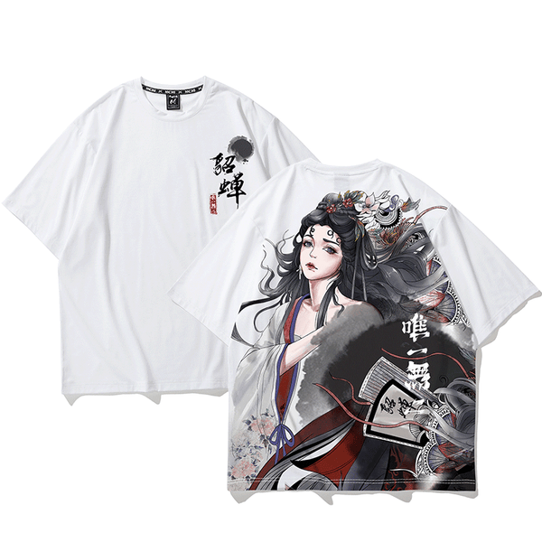 Kimura three social national tide new original design hand-painted t-shirt fashion loose large-code tide brand short sleeves.