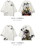 Kimura three society original national tide hand-painted which series of cardigans seven-sleeve summer sunburn loose jacket.