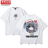 Mucunsanshe original hand-painted cute pet dog printed short-sleeved loose-fitting T-shirt summer couple outfit swerves.