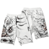 Kimura No.3 original printing summer new straight tube quintuple pants ink lion pattern casual shorts men's fashion