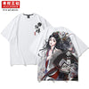Kimura three social national tide new original design hand-painted t-shirt fashion loose large-code tide brand short sleeves.