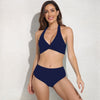 2023 new European and American cross-border chest wrinkling split swimsuit Amazon multicolor bikini spot swimsuit