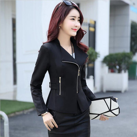 Spring And Autumn Coat Jacket Women Blazers 2022 New Fashion Suit Women Clothing Short Slim Female Outerwear Black