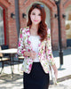 Fashion Print Blazer Female 2022 Spring Women's Blazers Outerwear Short Casual Suit Women Coat Slim Ladies Suits