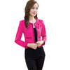 Fashion Women's Blazers And Jackets Suit 2022 Spring Autumn Pink/White/Black Bow Blazer Feminino Ladies Short Jacket