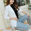 White Female Blazer 2022 Long Sleeve Blaser Women Suit jacket Female Feminine Blazer Femme Black Single Button Blazer