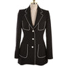 Autumn Winter Pearl Buttons Blazer High Quality Long Jacket Outwear