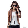 Coat  Autumn Women Blazers Clothes Slim Bodycon Top Jacket Coat Lapel One Button Three Quarter Sleeve Outerwear Short Suit