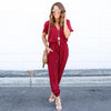 OL Ladies Playsuit Trousers Women Summer Sexy Jumpsuit Elegant Women's V-Neck Casual Chiffon Jumpsuits Romper Overall #YL