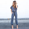 OL Ladies Playsuit Trousers Women Summer Sexy Jumpsuit Elegant Women's V-Neck Casual Chiffon Jumpsuits Romper Overall #YL