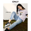 ONLY summer style high waist slimming loose straight nine-point jeans women | 120149737