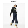 ONLY2022 autumn loose wide-legged thin trendy straight rolled nine-point jeans women | 120149516