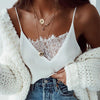 Black White Lace Thin Camis Women Slip Tank Tops Female 2022 Summer Sexy Strap Tops Chiffon Sleeveless See Through Camisole