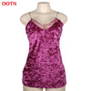 Sexy Velvet Halter Tops Women Sleeveless Violet Burgundy Red V-neck Summer Tank Top Camisole Mesh Fitness Camis Cotton