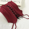 OUMEA Women Knitted Rib Cami Top Lace-Up Front  Solid Drawstring Eyelet Sleeveless Camis Spaghetti Rib Crop Top Sexy Feminino