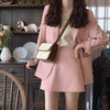 OUSLEE Spring Ladies Skirt Solid Suits Women Single-breasted Jacket & Pencil Skirt Suits Business 2 Pieces Sets Office Uniform