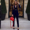 Ocstrade Summer Sets for Women 2023 Black V Neck Long Sleeve Sexy 2 Piece Set Outfits  Two Piece Set Suit