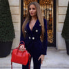 Ocstrade Summer Sets for Women 2023 Black V Neck Long Sleeve Sexy 2 Piece Set Outfits  Two Piece Set Suit