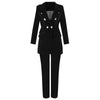 Ocstrade Summer Sets for Women 2023 Black V Neck Long Sleeve Sexy 2 Piece Set Outfits  Two Piece Set Suit