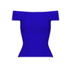 Off the Should Slash Neck Summer Sexy Women's Knitted Tights Rayon Bandage Celebrity Top Blue Black Red