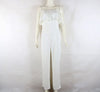 Off the shoulder wide leg jumpsuit Women solid ruffles maxi jumpsuits 2022 Summer high waist pants Overalls female long rompers