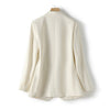 Off-white small suit jacket women 2023 spring and autumn suit casual jacket  womens blazers  blazers  white  COTTON