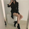 Office Ladies Blazer Dress Women Suits with Belt Outerwear Women's Jackets 2023 Long Sleeve Elegant White Black Jacket Female