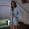 Office Ladies Blazer Single-Breasted Long-Sleeve Slim Casual Female Blazer Suit Ol Women