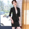 Office Ladies Clothes 2023 Spring Summer Women Skirt Suits Egelant Formal Work Wear Two Piece Sets Of Blazer Skirt Black Uniform