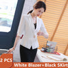 Office Ladies Clothes 2023 Spring Summer Women Skirt Suits Egelant Formal Work Wear Two Piece Sets Of Blazer Skirt Black Uniform