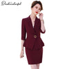 Office Ladies Clothes 2023 Spring Summer Women Skirt Suits Egelant Formal Work Wear Two Piece Sets Of Blazer Skirt Black Uniform