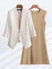 Office Ladies Formal Blazer and Skirt Suit Elegant Women Black Beige White Two Piece Set For Spring Summer Work Wear