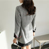 Office Ladies Notched Collar Plaid Women Blazer Two Button Simple Autumn Jacket 2022 Casual Pockets Female Small Suits Coat