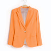 Office Ladies Suit Black Formal Blazer Women'S Work Suit Pocket Jacket Jacket Classic Retro Women'S Slim Casual Orange Suit Unif
