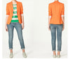 Office Ladies Suit Black Formal Blazer Women'S Work Suit Pocket Jacket Jacket Classic Retro Women'S Slim Casual Orange Suit Unif