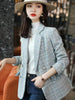 Office Lady Blazer Casual Elegant Long Sleeve Fashionable Double Breasted Casual Elegant Solid Color Chic Outerwear 2023