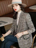 Office Lady Blazer Casual Elegant Long Sleeve Fashionable Double Breasted Casual Elegant Solid Color Chic Outerwear 2023
