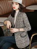 Office Lady Blazer Casual Elegant Long Sleeve Fashionable Double Breasted Casual Elegant Solid Color Chic Outerwear 2023