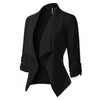 Office Lady Blazer Slim Suit Jacket Women Blazer Casual 3/4 Sleeve Polyester Blazer Women Suits Coat blazer mujer пиджак женский