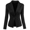 Office Lady Lapel Coat Single  Breasted Spring Outwear Candy Color Slim Business Clothes Fashion Streetwear Women Causal Jacket