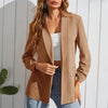 Office Lady Slim Jacket Solid Color Lapel Casual Outerwear Jacket Women Blazer Women Jacket Blazer mujer ensembles de blazers