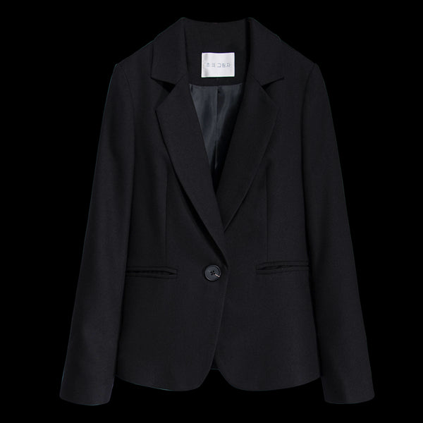 Office Lady Suit Jacket Black Blazer Womens Coat Autumn Winter Formal Work Suit Pocket Classic Slim Casual Long Blazer Dress