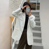 Office Style Autumn Blazer Women Casual Long Sleeve Loose Casual Solid Color Street Jacket Streetwear Outwear Clothing New