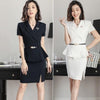Office Uniform Designs Women Two Piece Sets 2022 Skirt Set Summer Interview Suits Women Blazers Mini Skirt Business Suit DD2026
