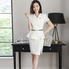 Office Uniform Designs Women Two Piece Sets 2023 Skirt Set Summer Interview Suits Women Blazers Mini Skirt Business Suit DD2026